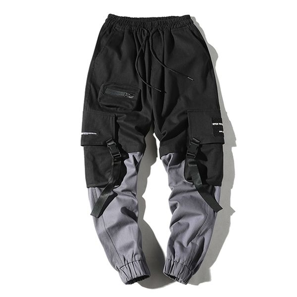 april momo man pants new fashion streetwear stitching color joggers hip hop long pants men elastic waist cargo pants men 201126, Black
april momo man pants new fashion streetwear stitching color joggers hip hop long pants men elastic waist cargo pants men 201126, Black
