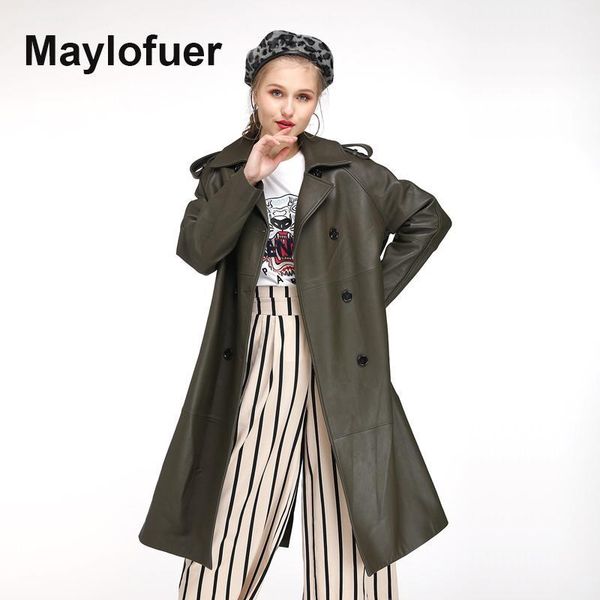 maylofuer lady sheepskin genuine leather jacket women real leather long coat with belt army green1, Black
maylofuer lady sheepskin genuine leather jacket women real leather long coat with belt army green1, Black