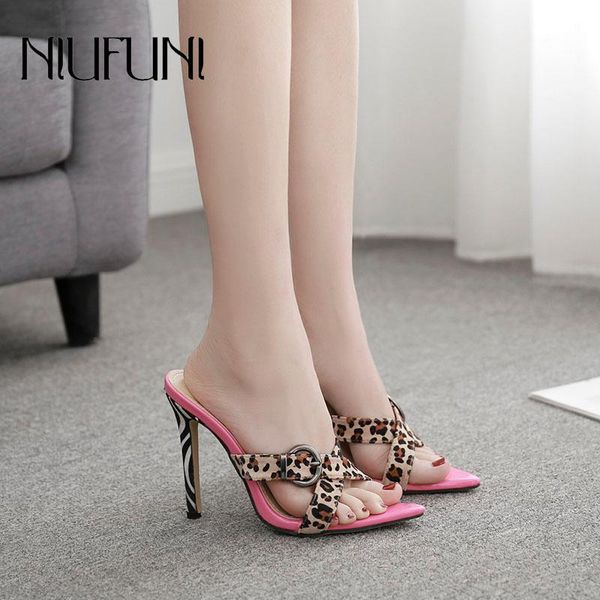 fashion pointed toe leopard 2021 summer women's slippers casual sandals stiletto high heels wear female shoes niufuni, Black
fashion pointed toe leopard 2021 summer women's slippers casual sandals stiletto high heels wear female shoes niufuni, Black
