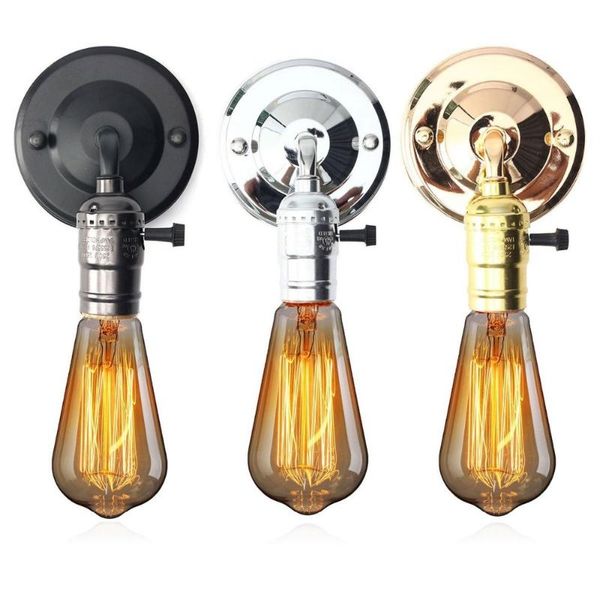 wall lamp vintage light fixture loft american retro iron industrial with switch 90v-240v antique sconce
wall lamp vintage light fixture loft american retro iron industrial with switch 90v-240v antique sconce