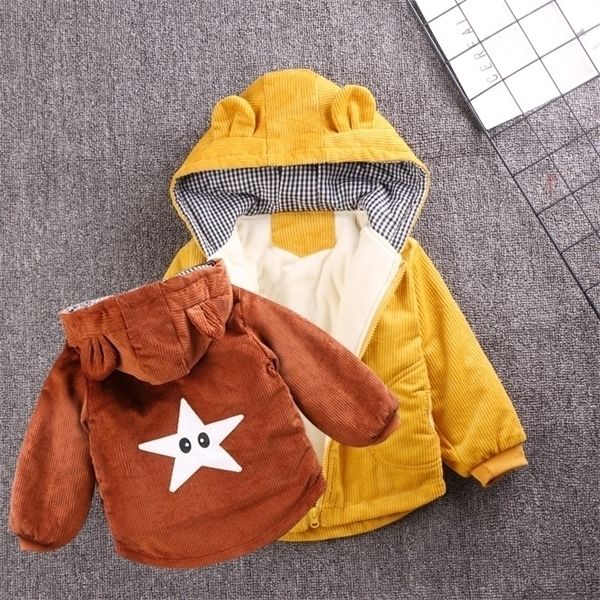 winter clothes thickened warm children's girl cartoon five-pointed star cotton coat baby boy hooded jacket q1103, Blue;gray
winter clothes thickened warm children's girl cartoon five-pointed star cotton coat baby boy hooded jacket q1103, Blue;gray