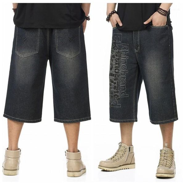 men calf-length pants plus size men's short jeans casual short trousers multi-pocket straight mens shorts hiphop1, Blue
men calf-length pants plus size men's short jeans casual short trousers multi-pocket straight mens shorts hiphop1, Blue