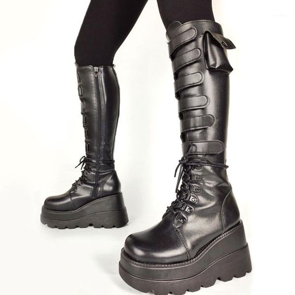 boots brand design gothic style vampire halloween cosplay motorcycles female platform wedges high heels women shoes size 431, Black
boots brand design gothic style vampire halloween cosplay motorcycles female platform wedges high heels women shoes size 431, Black