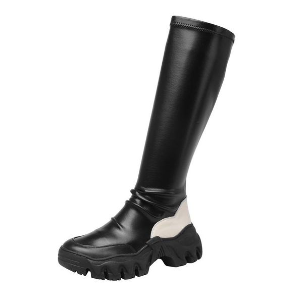 concise soft leather women's knee high boots 2021 new autumn winter thick wedges heels lady casual long boots shoes woman 34-40, Black
concise soft leather women's knee high boots 2021 new autumn winter thick wedges heels lady casual long boots shoes woman 34-40, Black
