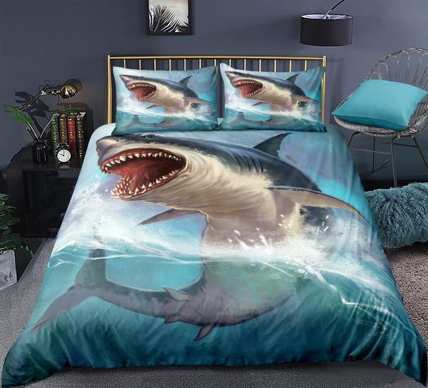 3d shark boy bedding set ocean animal duvet cover set ocean fish bed set blue shark bed line king home textiles 1012
3d shark boy bedding set ocean animal duvet cover set ocean fish bed set blue shark bed line king home textiles 1012