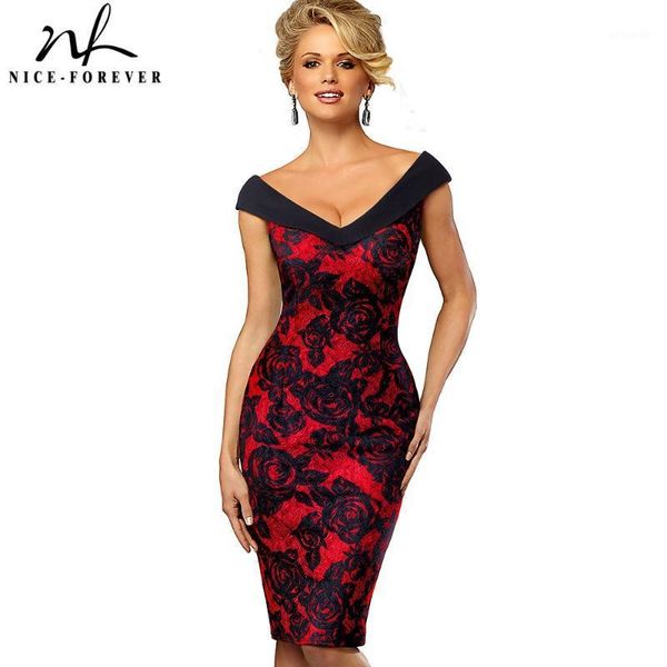 nice-forever vintage contrast color elegant flower off shoulder vestidos business party bodycon sheath women dress b4251, Black;gray
nice-forever vintage contrast color elegant flower off shoulder vestidos business party bodycon sheath women dress b4251, Black;gray