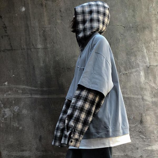 winter korea ins harajuku vintage bf plaid stitching shirt sleeve hooded sweatshirt women fashion loose casual women sweatshirt, Black
winter korea ins harajuku vintage bf plaid stitching shirt sleeve hooded sweatshirt women fashion loose casual women sweatshirt, Black