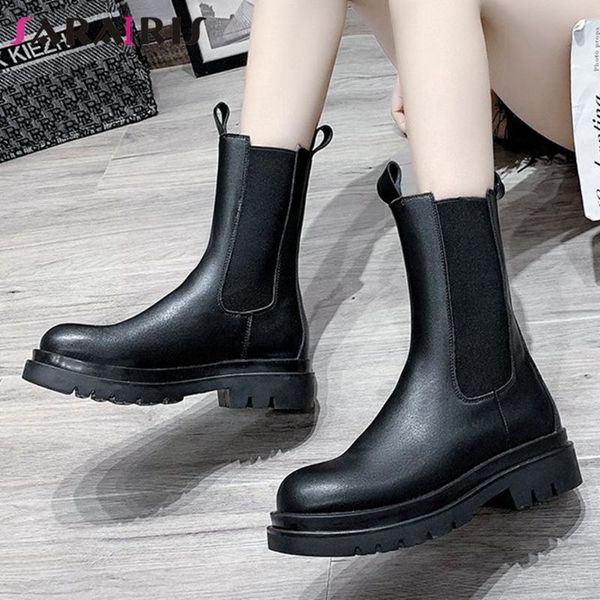boots sarairis fashion female street daily trendy women's ankle round toe chunky heels elastic band shoes woman, Black
boots sarairis fashion female street daily trendy women's ankle round toe chunky heels elastic band shoes woman, Black