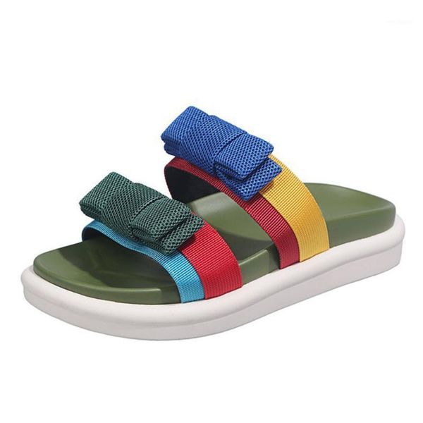 female slippers platform open toe bow colorful color block sandals women 2020 summer fashion casual outdoor beach flip flops1, Black
female slippers platform open toe bow colorful color block sandals women 2020 summer fashion casual outdoor beach flip flops1, Black