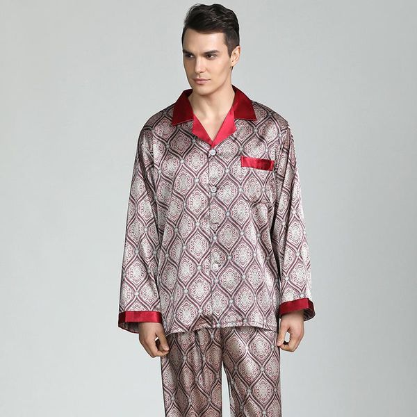 mens silk satin pajamas set spring summer long sleeve cardigan male satin sleepwear plus size xxxl pyjamas hombre suit, Black;brown
mens silk satin pajamas set spring summer long sleeve cardigan male satin sleepwear plus size xxxl pyjamas hombre suit, Black;brown