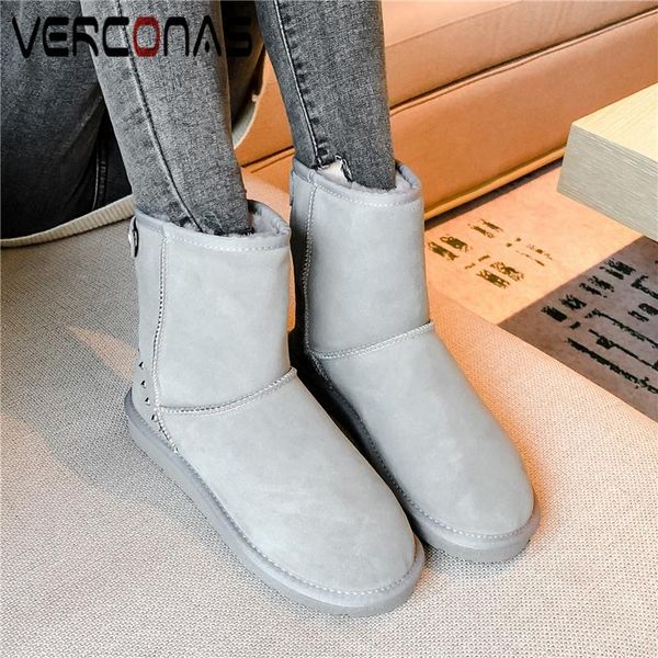 verconas autumn winter ankle boots for women cow suede flat with shoes woman fashion concise new arrival rivets warm snow boots, Black
verconas autumn winter ankle boots for women cow suede flat with shoes woman fashion concise new arrival rivets warm snow boots, Black