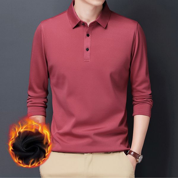 autumn father's men's sleeve sweater polo lapel plush shirt winter long thickened t-shirt and bottoming rrvel, Black
autumn father's men's sleeve sweater polo lapel plush shirt winter long thickened t-shirt and bottoming rrvel, Black