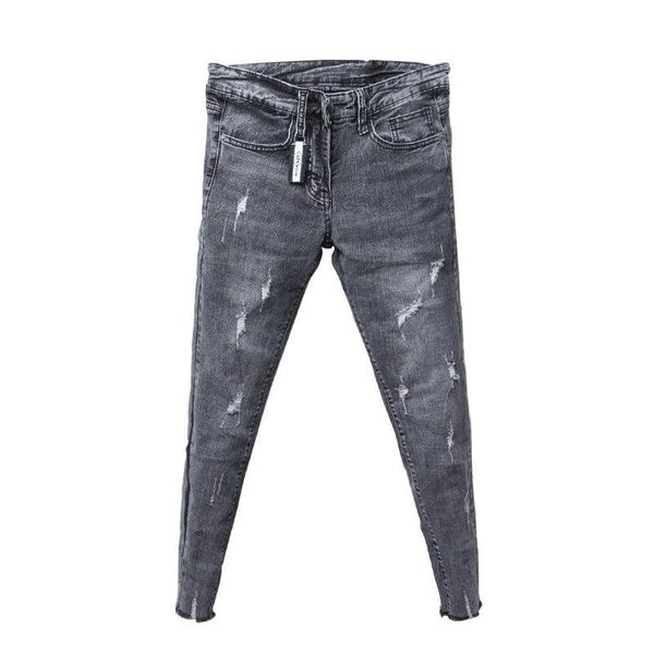wholesale 2020 fashion trendy men's summer korean style slim-fitting elastic ripped jeans jeans social spirit guy trousers, Blue
wholesale 2020 fashion trendy men's summer korean style slim-fitting elastic ripped jeans jeans social spirit guy trousers, Blue