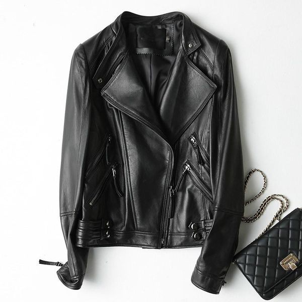 women's leather & faux genuine bomber jacket women sheepskin streetwear spring autumn outwear 2021 cf12-2132 mf424, Black
women's leather & faux genuine bomber jacket women sheepskin streetwear spring autumn outwear 2021 cf12-2132 mf424, Black