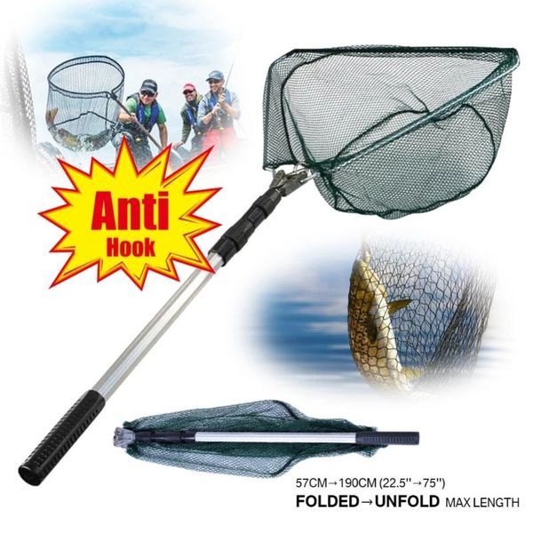 telescoping fishing landing net aluminum alloy 190/130/55cm retractable fishing folding net hand pole accessories
telescoping fishing landing net aluminum alloy 190/130/55cm retractable fishing folding net hand pole accessories