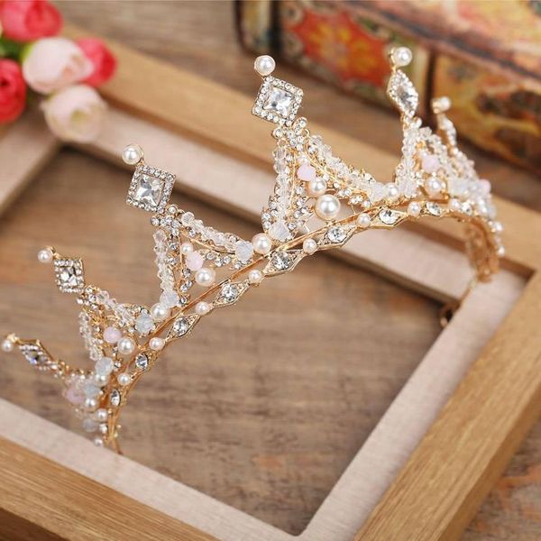 bridal korean princess crown dress wedding headdress children's performance hair ornament, Silver
bridal korean princess crown dress wedding headdress children's performance hair ornament, Silver
