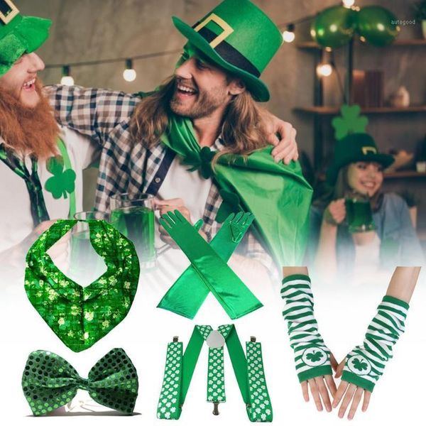 five fingers gloves 4pcs green with bow tie suspender scarf irish party funny accessory for st. patrick' day decoration1, Blue;gray
five fingers gloves 4pcs green with bow tie suspender scarf irish party funny accessory for st. patrick' day decoration1, Blue;gray