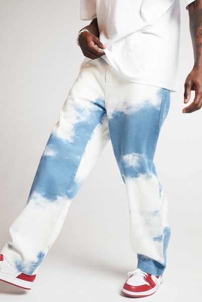 men's jeans men sky blue long trouser straight casual loose denim pants tie dye print hip hop streetwear
men's jeans men sky blue long trouser straight casual loose denim pants tie dye print hip hop streetwear