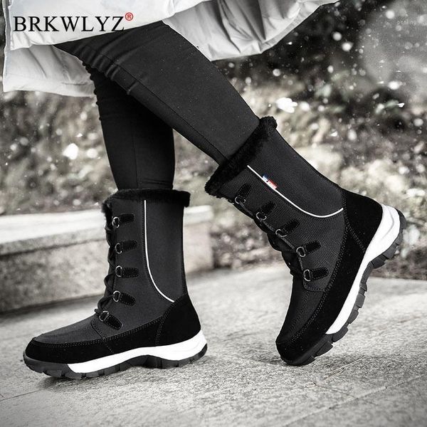 2020 winter waterproof women snow boots women's shoes for woman booties mid-calf warm fur plush velvet1, Black
2020 winter waterproof women snow boots women's shoes for woman booties mid-calf warm fur plush velvet1, Black