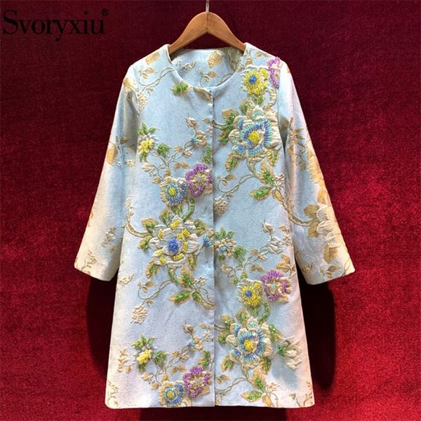 svoryxiu designer luxury autumn winter vintage long trench coat women's beaded flower print jacquard loose overcoat outwear 201031, Tan;black
svoryxiu designer luxury autumn winter vintage long trench coat women's beaded flower print jacquard loose overcoat outwear 201031, Tan;black
