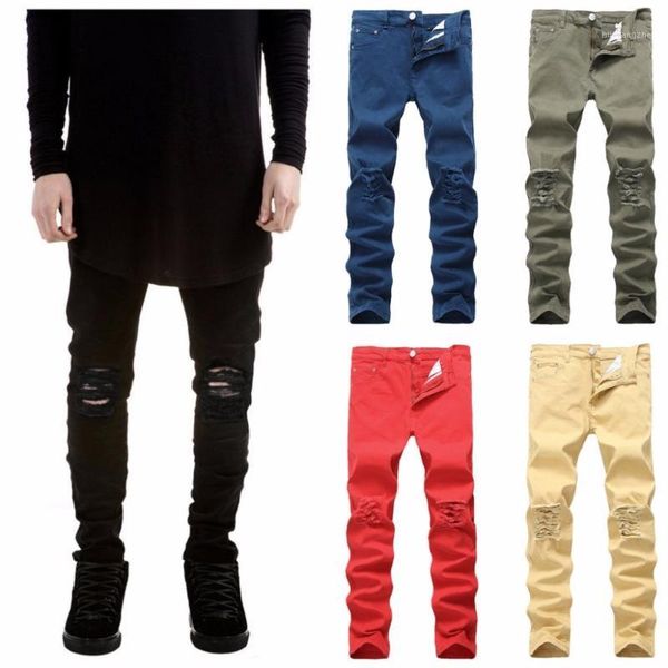 2017 new ripped jeans men with holes denim super skinny famous designer brand slim fit cotton jean pants scratched biker jeans1, Blue
2017 new ripped jeans men with holes denim super skinny famous designer brand slim fit cotton jean pants scratched biker jeans1, Blue