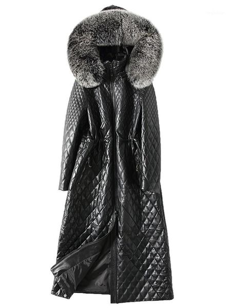 2020 women genuine jacket with real fur collar, long sheepskin coat, leather jackets, park cuero genuino1, Black
2020 women genuine jacket with real fur collar, long sheepskin coat, leather jackets, park cuero genuino1, Black