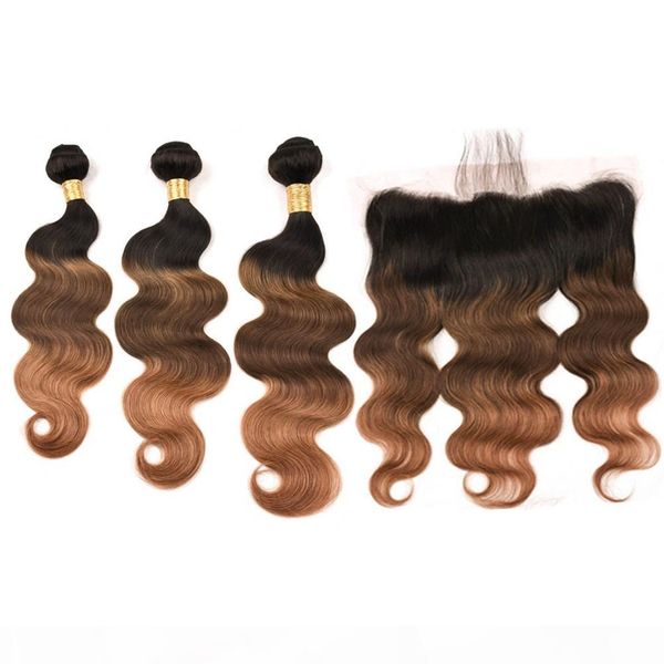 #1b 4 30 black brown to medium auburn ombre body wave 3bundles with lace frontal 13x4 indian human hair 3tone ombre weave bundles
#1b 4 30 black brown to medium auburn ombre body wave 3bundles with lace frontal 13x4 indian human hair 3tone ombre weave bundles