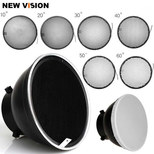 lighting & studio accessories 7inch 18cm standard reflector diffuser with 10/20/30/40/50/60 degree honeycomb grid for bowens mount light str
lighting & studio accessories 7inch 18cm standard reflector diffuser with 10/20/30/40/50/60 degree honeycomb grid for bowens mount light str