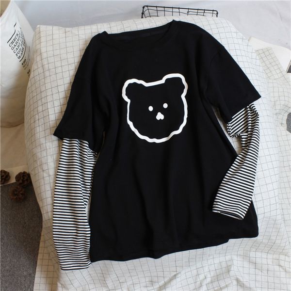 srlfx autumn gentlemen four and winter wear thickened frosted bottomed shirt for women t-shirt underpantsunderpants korean round neck cartoo, White
srlfx autumn gentlemen four and winter wear thickened frosted bottomed shirt for women t-shirt underpantsunderpants korean round neck cartoo, White