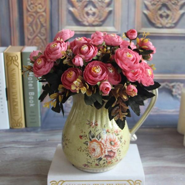 6 flower branch artificial silk rose buds fake hydrangea flowers home party bouquet for wedding home party decorative
6 flower branch artificial silk rose buds fake hydrangea flowers home party bouquet for wedding home party decorative