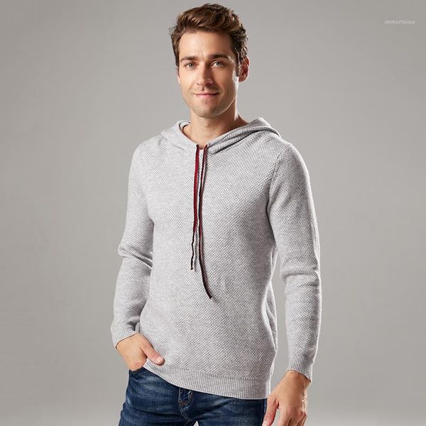 hooded knitted long-sleeved sweater men's new large size was thin casual wool cashmere sweater pullover bottoming1, White;black
hooded knitted long-sleeved sweater men's new large size was thin casual wool cashmere sweater pullover bottoming1, White;black