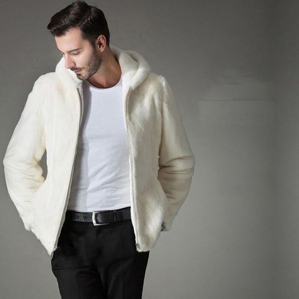 men's fur & faux autumn winter coat imitation mink short hat jacket large european and american warm men, Black
men's fur & faux autumn winter coat imitation mink short hat jacket large european and american warm men, Black