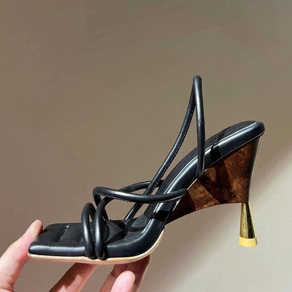 new design women sling back sandals spring summer female party runway shoes square open toe 100mm high heels women sandals, Black
new design women sling back sandals spring summer female party runway shoes square open toe 100mm high heels women sandals, Black