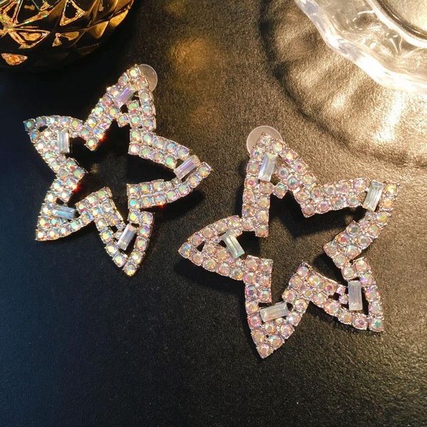 stud fashion atmosphere super flash hollow five-pointed star earrings exaggerated personality big for women, Golden;silver
stud fashion atmosphere super flash hollow five-pointed star earrings exaggerated personality big for women, Golden;silver