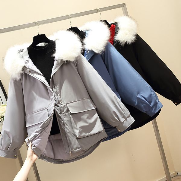 large size clothing autumn and winter 2020 new women's foreign style coat thickened korean loose down cotton padded, Black
large size clothing autumn and winter 2020 new women's foreign style coat thickened korean loose down cotton padded, Black