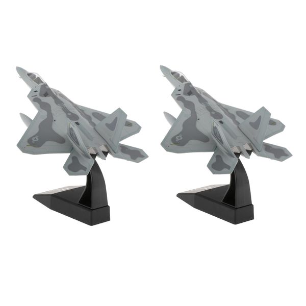 2pcs 1:100 american aircraft f-22 fighter raptor planes diecast alloy model 
2pcs 1:100 american aircraft f-22 fighter raptor planes diecast alloy model