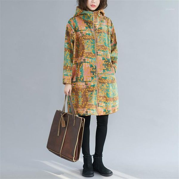 johnature hooded warm women winter parkas pockets zipper 2019 new print floral vintage coats fleece patchwork casual parkas1, Black
johnature hooded warm women winter parkas pockets zipper 2019 new print floral vintage coats fleece patchwork casual parkas1, Black