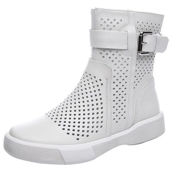 sandals women's leather 2020 spring summer new hollow breathable soft leather casual boots flat bottom high help hole cool boots1, Black
sandals women's leather 2020 spring summer new hollow breathable soft leather casual boots flat bottom high help hole cool boots1, Black