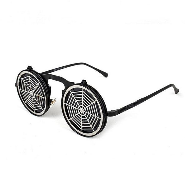 sunglasses steampunk round black frame grey lenses spider web design women's glasses men's, White;black
sunglasses steampunk round black frame grey lenses spider web design women's glasses men's, White;black