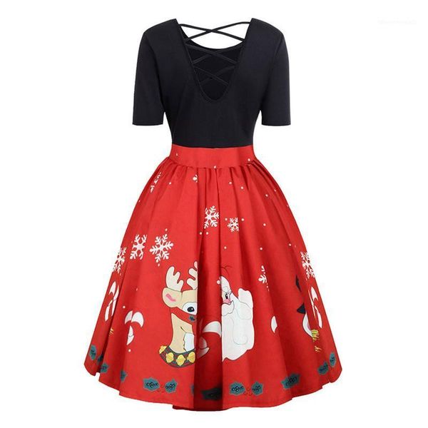 party dresses fashion christmas xmas elegant dress womens vintage print casual cross gown evening robe noel1, White;black
party dresses fashion christmas xmas elegant dress womens vintage print casual cross gown evening robe noel1, White;black