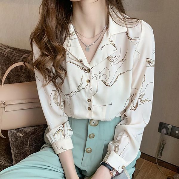shintimes print shirt women long sleeve button vintage 2021 new fall notched clothes chiffon blouse ladies chemisier femme, White
shintimes print shirt women long sleeve button vintage 2021 new fall notched clothes chiffon blouse ladies chemisier femme, White