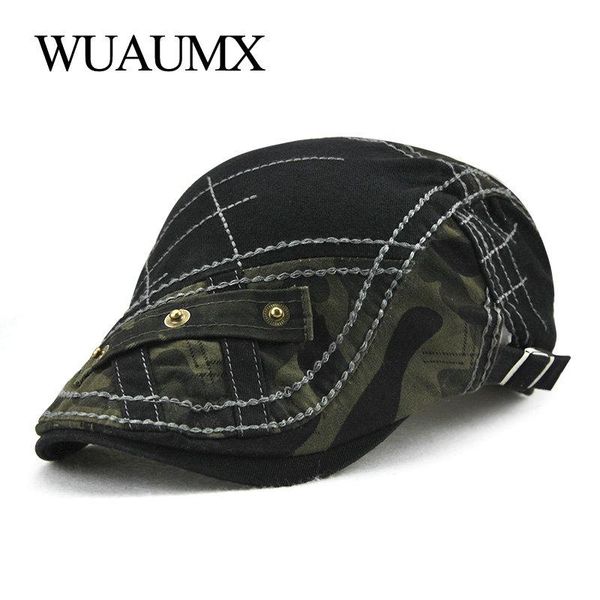 berets wuaumx painter beret hats men women duckbill men's cap metal button visors cotton artist flat patchwork sboy, Blue;gray
berets wuaumx painter beret hats men women duckbill men's cap metal button visors cotton artist flat patchwork sboy, Blue;gray