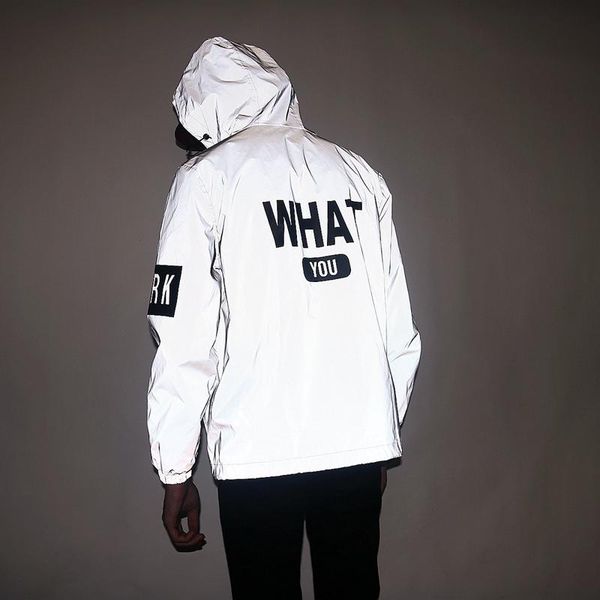 2020 men reflective jacket funny letter printed thin windbreaker waterproof jacket hip hop zipper hooded sportswear, Black;brown
2020 men reflective jacket funny letter printed thin windbreaker waterproof jacket hip hop zipper hooded sportswear, Black;brown