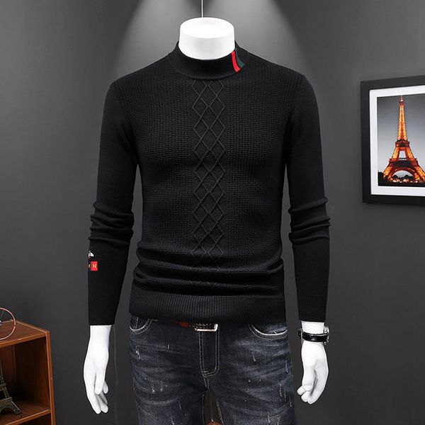 2020 new designers t shirts mens winter half high neck warm sweater men's thick woolen sweater fashion sweater bottoming shirt, White;black
2020 new designers t shirts mens winter half high neck warm sweater men's thick woolen sweater fashion sweater bottoming shirt, White;black