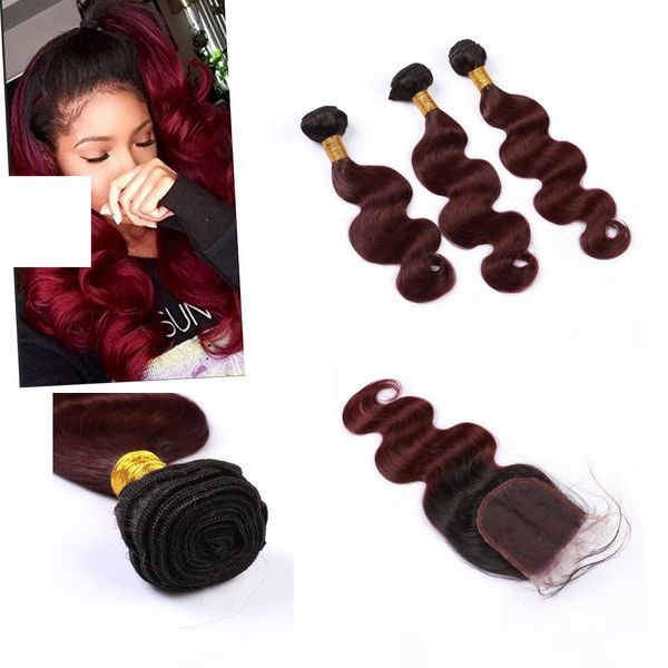 brazilian ombre virgin bundles with closure dark root 4" * 4" brazilian ombre bundles with closure #1b #99j color, Black;brown
brazilian ombre virgin bundles with closure dark root 4" * 4" brazilian ombre bundles with closure #1b #99j color, Black;brown