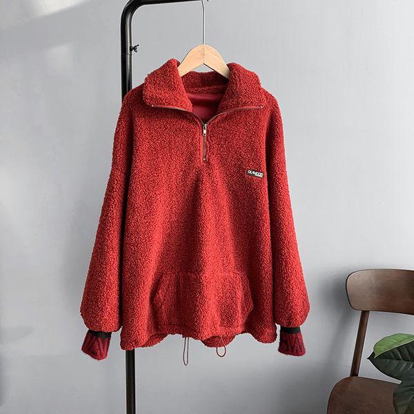 2021 new spring long sleeve thick turn down collar oversize winter warm hoodies women 4phy, Black
2021 new spring long sleeve thick turn down collar oversize winter warm hoodies women 4phy, Black