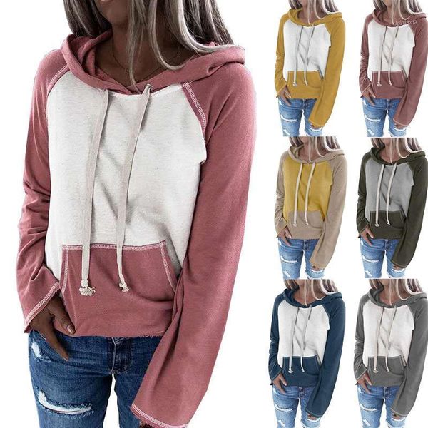 fall / winter women's hanging rope splicing hoodie color contrast solid long sleeve female hooded sweatshirts1, Black
fall / winter women's hanging rope splicing hoodie color contrast solid long sleeve female hooded sweatshirts1, Black