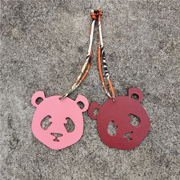 luxury silk strap real genuine leather panda keychain pendant animal key chain women backpack bag charm, Silver
luxury silk strap real genuine leather panda keychain pendant animal key chain women backpack bag charm, Silver