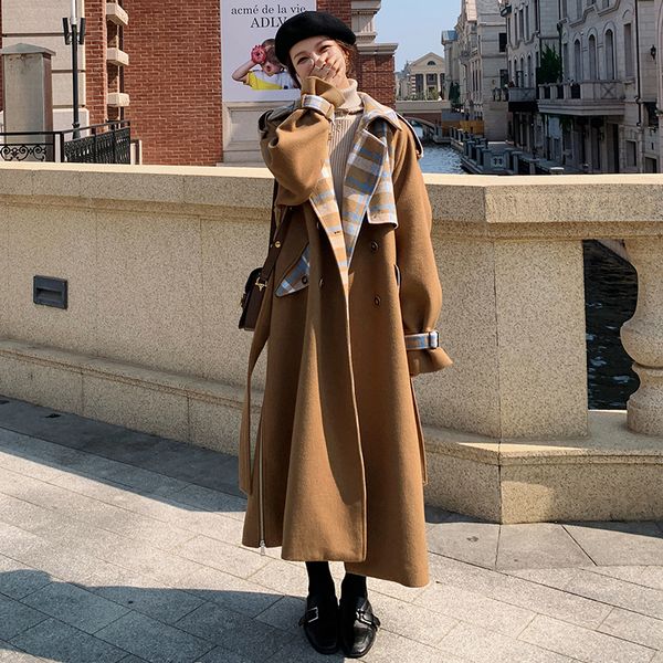 2021 new women's wool coat winter new plaid style loose thick lapel long sleeve double breasted jacket u5 gjpu, Black
2021 new women's wool coat winter new plaid style loose thick lapel long sleeve double breasted jacket u5 gjpu, Black