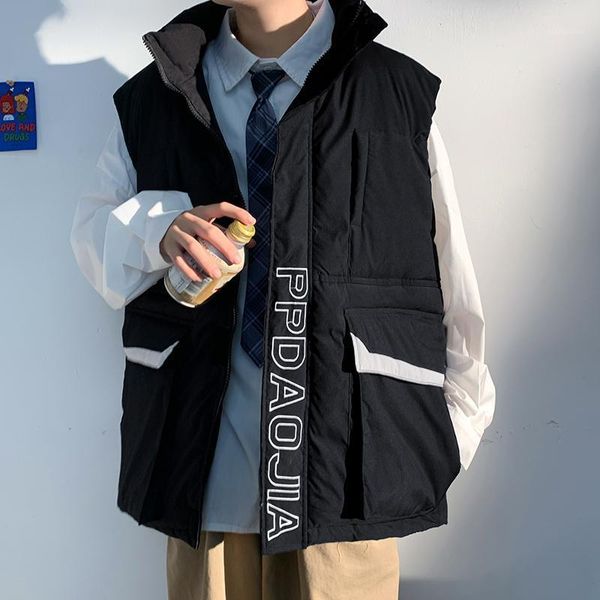 streetwear cotton vest parka pocket biker plus size thicken winter vest collar sleeveless jaqueta masculina men coat de50mbx1, Black;white
streetwear cotton vest parka pocket biker plus size thicken winter vest collar sleeveless jaqueta masculina men coat de50mbx1, Black;white